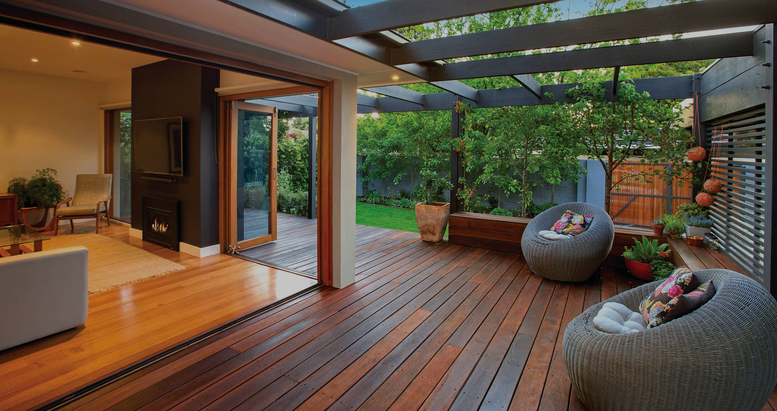 outdoor wooden decks